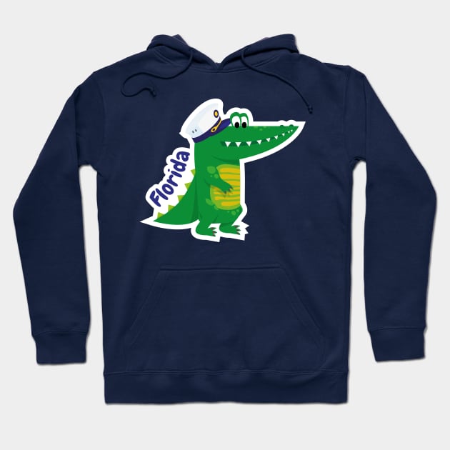 Florida Alligator Hoodie by EllaPhanta